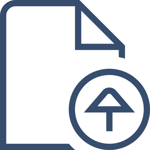 Document Circle Arrow Up